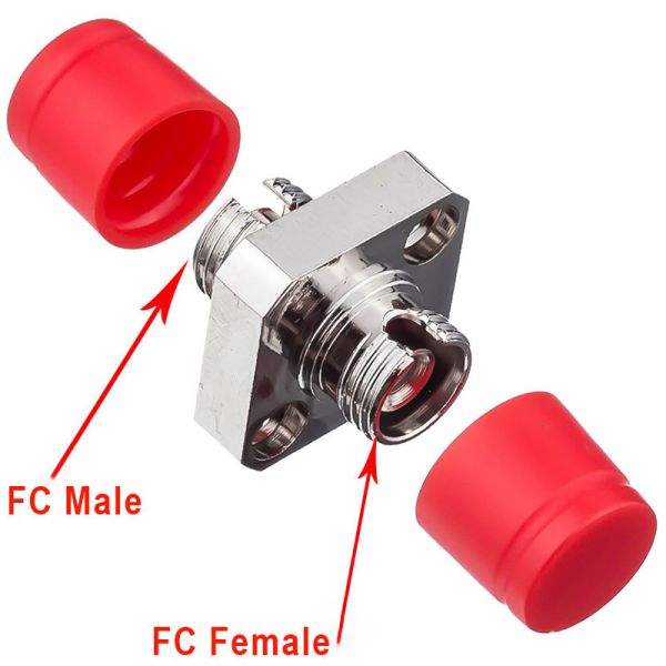 Singlemode Simplex FC UPC Square Type Fiber Optic Adaptor for Precise Alignment and Low Signal Loss