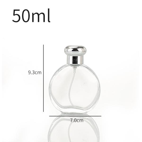 Прозрачные стеклянные парфюмерные пустые бутылки прозрачные 50 / 100 мл Различные применения, включая эфирные масла и освежители воздуха