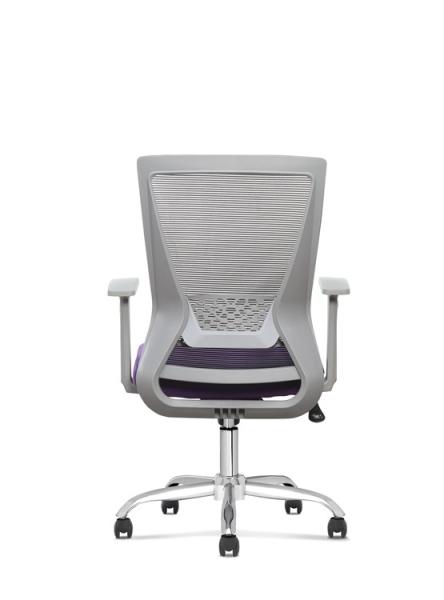 Purple mesh office chair mid-back PP office staff swivel chairs ergonomic executive office chair