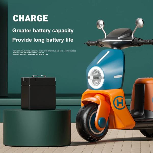 2.4G Remote Control Kids Electric Motorcycle 3 Wheel Mini Motorcycle Customizable