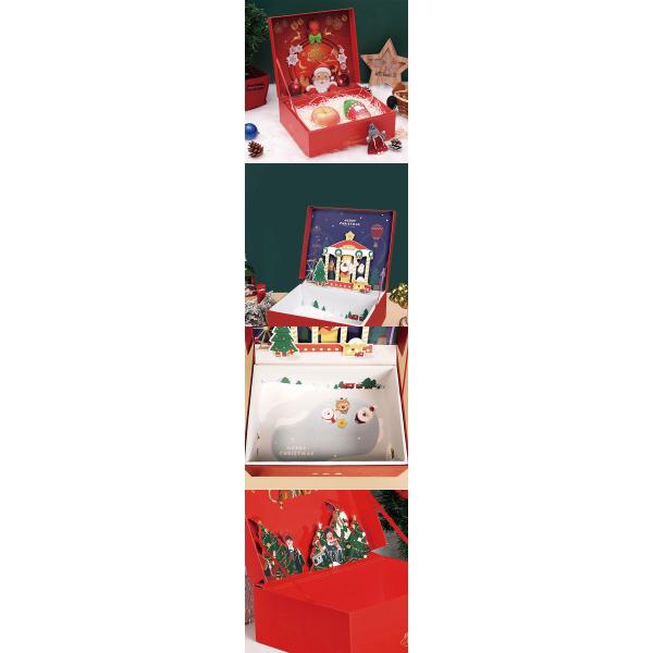 USB размера горячей продажи твердый изготовленный на заказ с подарочной коробкой магнита украшения рождества подарочных коробок игрушечного зонтика верхней нижней