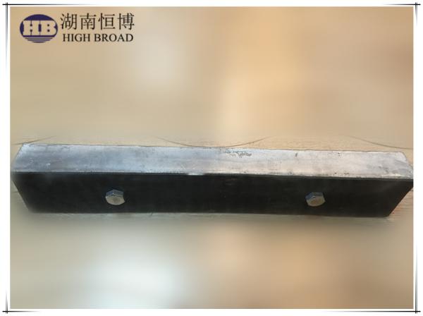 Anodos de tanque de lastro de alumínio com baixo ferro, liga de índio de alumínio de zinco de alta pureza