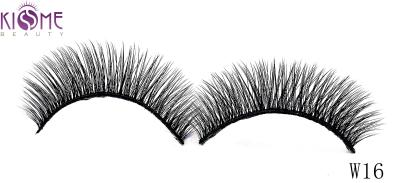 Glitter Full Strip Mink And Silk Lashes Black Cotton Stalk Custom Length