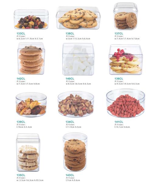 Food Containers with Lids Round Plastic Food Grade Disposable Cake Packing Food PS Can Print Customized Logo on The Cup