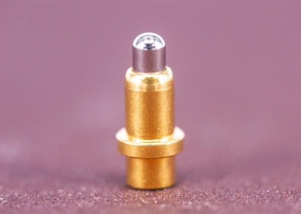 Single Pogo Pin Connector Contacts High Cycle Life Industrial Medical Applications
