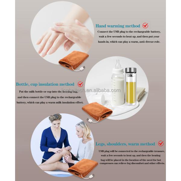 материал 14*20км фланели сумки руки 5в Усб грея Мулти функциональный