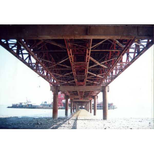 Compact modular Bailey Bridge engineered for rapid deployment with customizable roadway widths and surface protection options