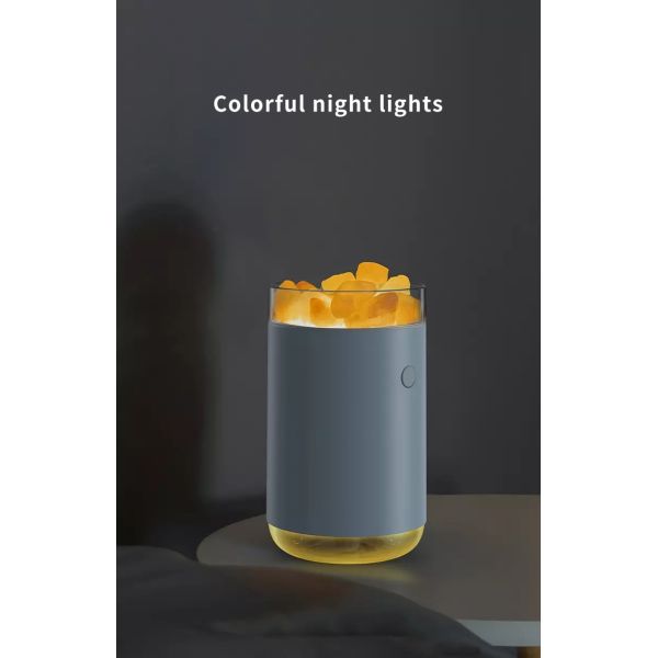 Plastic Mini Himalayan Crystal Salt Lamp Diffuser Essential Oil Air Purifying Humidifier