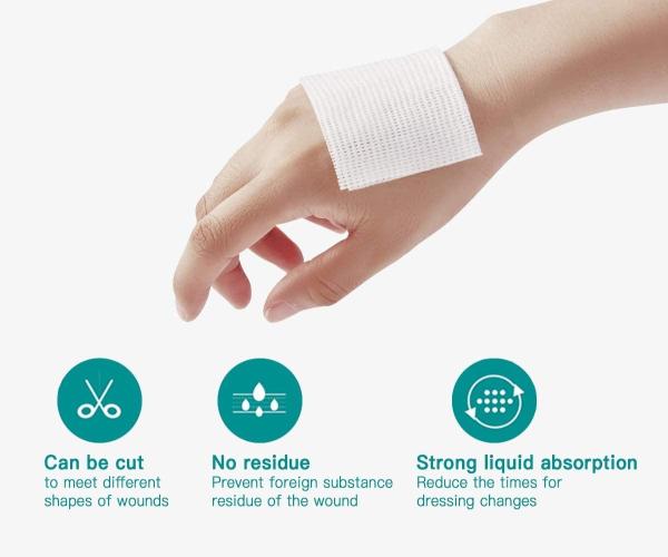 Medical Non Woven Sterile Gauze Pads 10cmx10cm 8 Ply