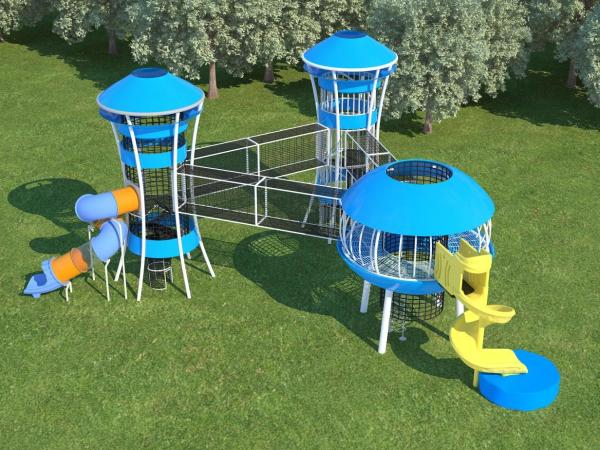 Customized Commercial Outdoor Playground Equipment Colorful  Indoor Outdoor Amusement Park