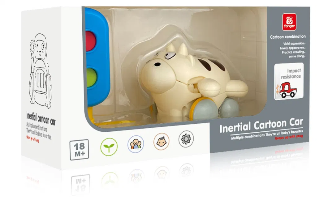 Friction Inertia Mini Cartoon Animal Toys High Quality Children′s Small Toys Animal Cars Children′s Toys Wholesale