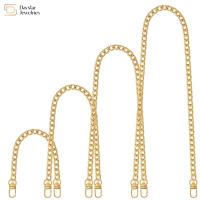 Sangle de chaîne en métal plat de remplacement de sac à main de sac à main de bricolage avec boucle