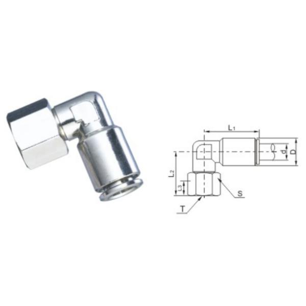 Insert-Type Pneumatic Elbow Internal Thread Fittings