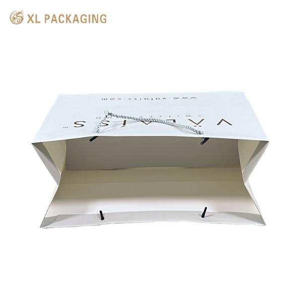 Custom Logo Hard White Art Paper Bags Luxury Shopping Packaging With Die-Cut Handles Scratch-Resistant Coating Easy Carry Design Прочный для тяжелых подарков Стильный для брендовых опытов