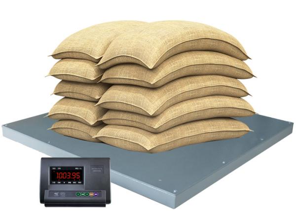 Warehouse 1.5M 60HZ Industrial Floor Scales With Digital Display