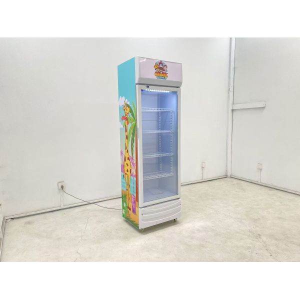Glass Front Beverage Fridge 3 Doors Merchandiser Refrigerator