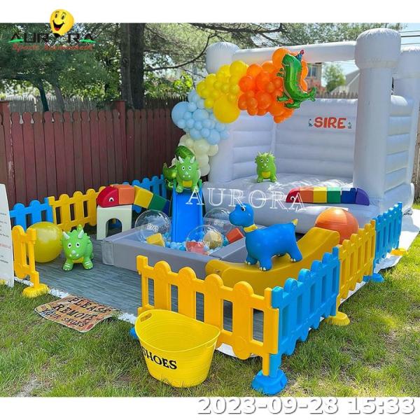 Kids Inflatable Soft Play Equipment With Bouncy Castle Indoor Outdoor Birthday Parties