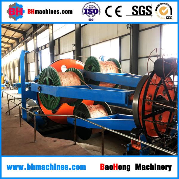 Pneumatic disc brake of stranding cage, cradle and planetary strander machine