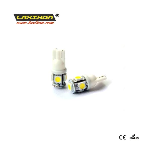 12V T10 5SMD W5W 194 168 5050 LED Auto Light Bulbs , Car Led Indicator Bulbs