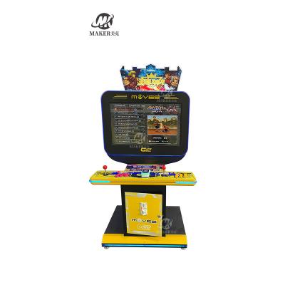 Armoire de jeux vidéo arcade de 80W Yellow Classic Sports Fighter Machine de jeu