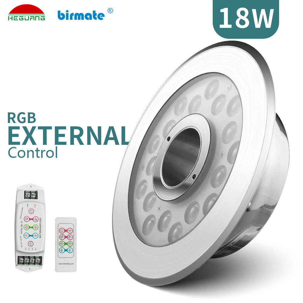 Управление RGB 27W света DMX фонтана СИД IP68 делает водостойким с соплом