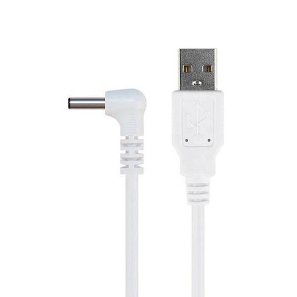 Blanc noir 90 degrés angle 5,5x2,1 mm 5,5x2,5 mm 1,35x3,5 mm câble d'alimentation USB à courant continu