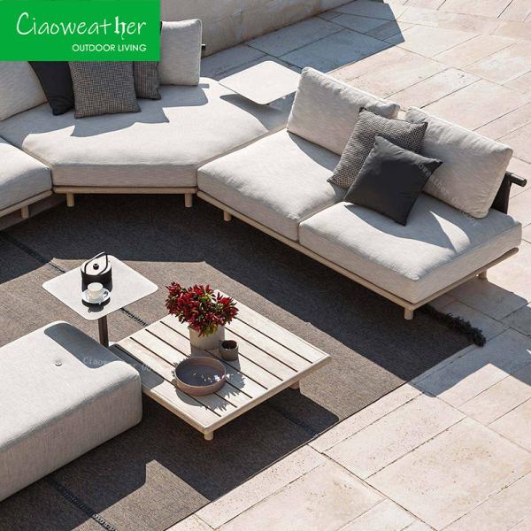 General Outdoor Furniture Balcony Patio Furniture Rope Sun Bed with Waterproof Upholstery Cushion in Customized Color