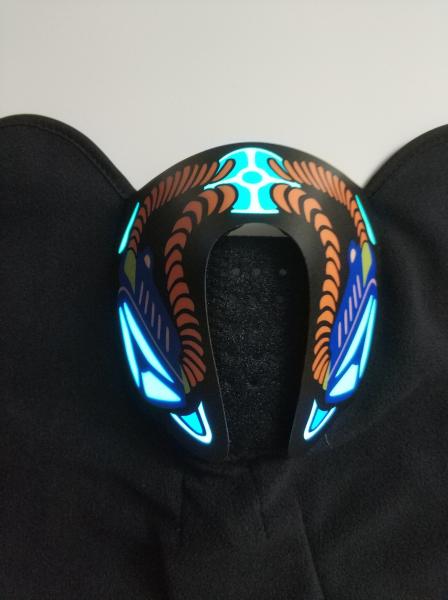 Wholesale New Hot Sale Popular Sound reactive LED mask light up cool masquerade clown EL mask for Music party  DJ mask