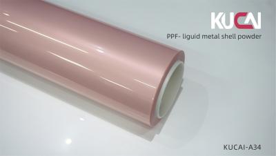 Liguid Metal Shell Pink Coloured PPF Film 5ftx49ft Automotive Paint Protection Film