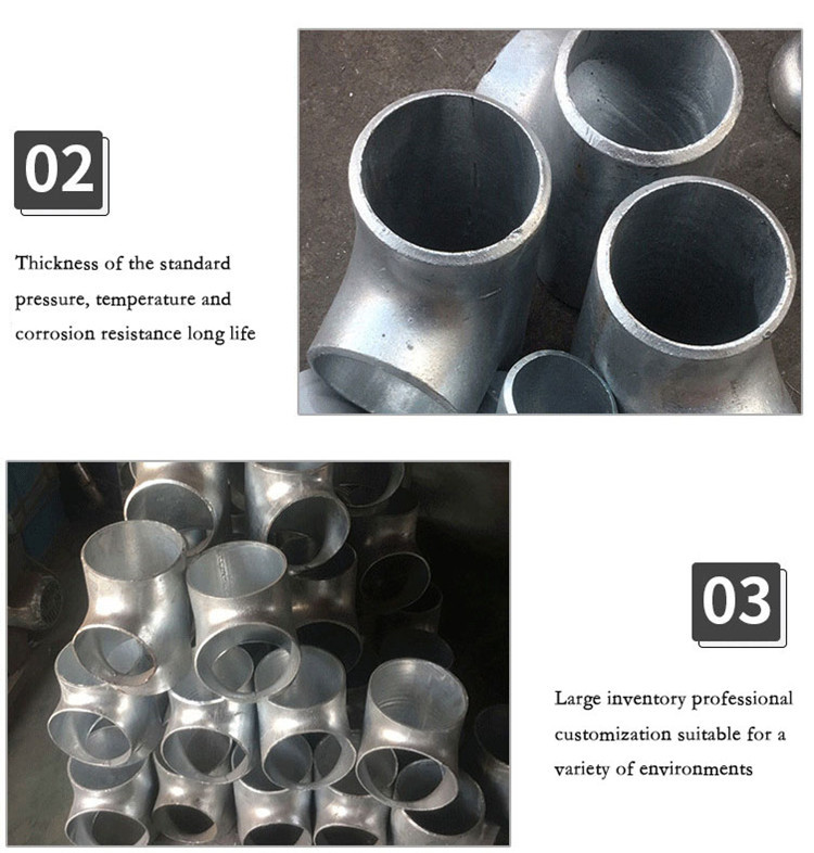 Sch40 Threaded Seamless Tee For High Pressure Fluid Transport In Various Industrial Sectors