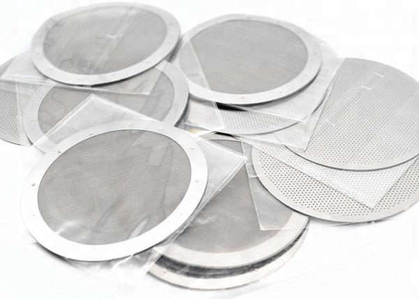 Industrial 0.01mm Thick SUS 316L Wire Mesh Water Filter , Metal Filter Disc