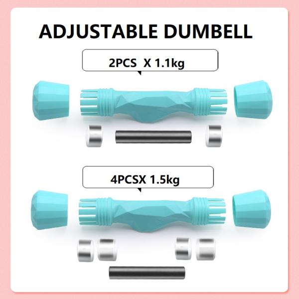 Свет TPE - голубой гантели гантели 1.1kg неопрена фитнеса неопрен покрытые
