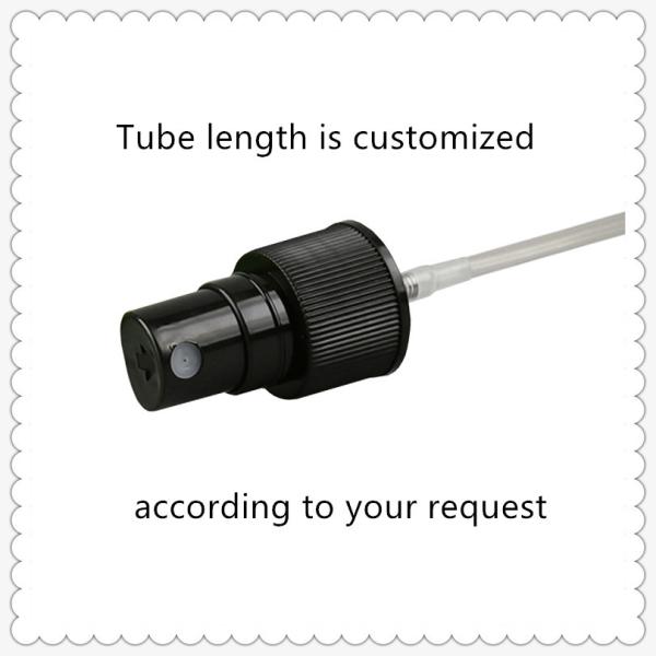 Screw On Finger Pump Sprayer Ribbed Surface With Half Cover Caps