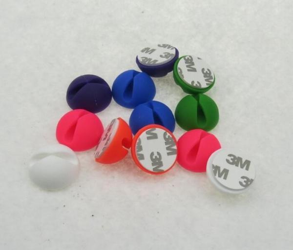 High Quality 3M Adhesive Multipurpose Cable Clip Cable Holder In Silicone Material , Size 2.8*1.5CM ,