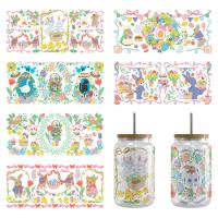 Un solo uso de Navidad UV DTF Cup Wrap Transfers Adesivos de transferencia de UV personalizados