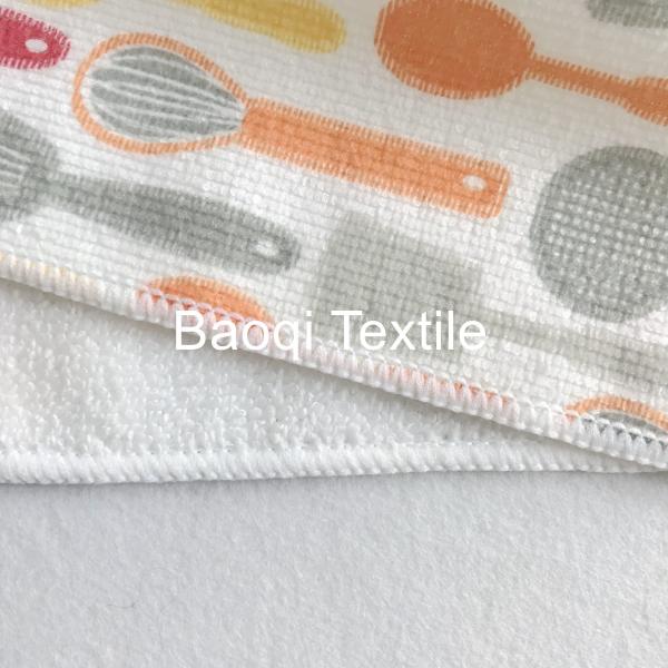 Printed color 240gsm size 20”microfiber glasses towel polyester soft absorbent cleaning towels microfiber water dry rugs