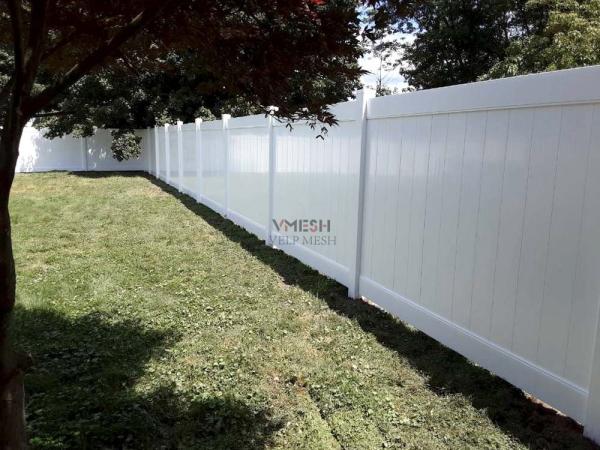 Heavy Duty White PVC Privacy Fence Panels 6x8ft Eco Friendly