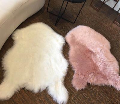 Soild Plush Faux Fur Animal Rug , Luxury Fur - Thick White Washable Faux Fur Rug