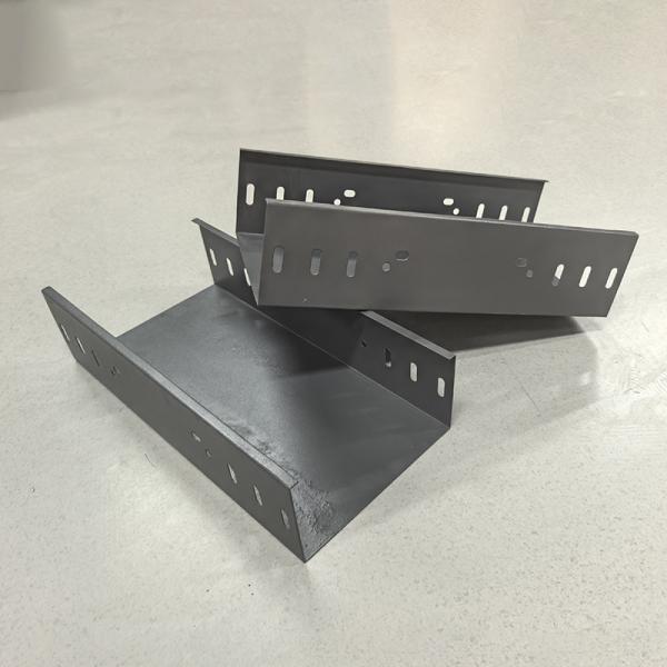 Galvanized Steel Slotted Cable Tray 100mm Width Modular Fire Resistant Wire Raceway High Corrosion Protection System