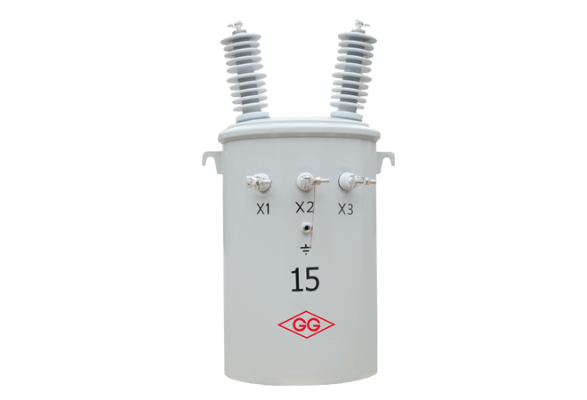 15kV Single Phase Pole Mounted Distribution Transformer With Copper Aluminum