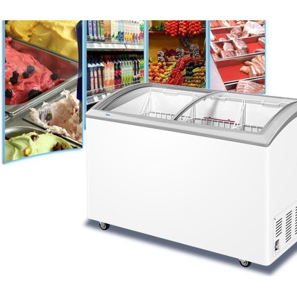 338L Стеклянная дверь Прозрачная стеклянная дверь Фризер