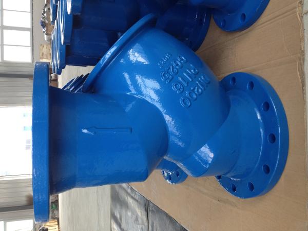 BS y strainer flanged ends