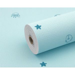 Children Series Antibacterial Elastic 3D Foam Wallpaper Waterproof Multiple Colors For Hospital