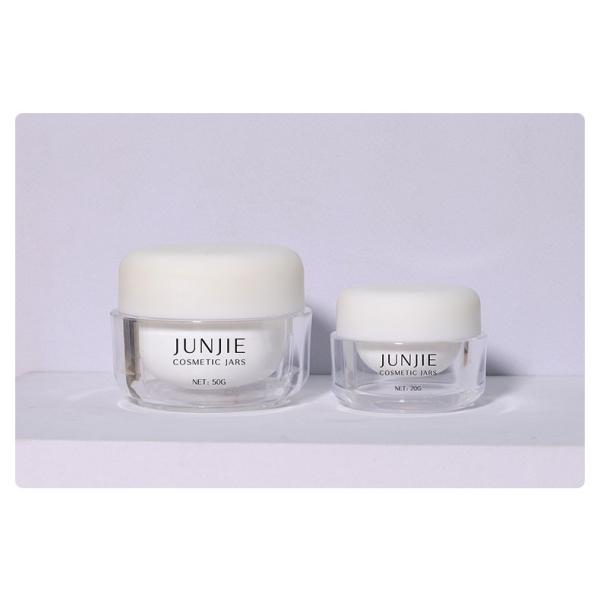 15ml/20ml/50ml Acrylic Empty Cosmetic Jar Skin Care Containers With Plastic Screw Cap For Facial Lotions