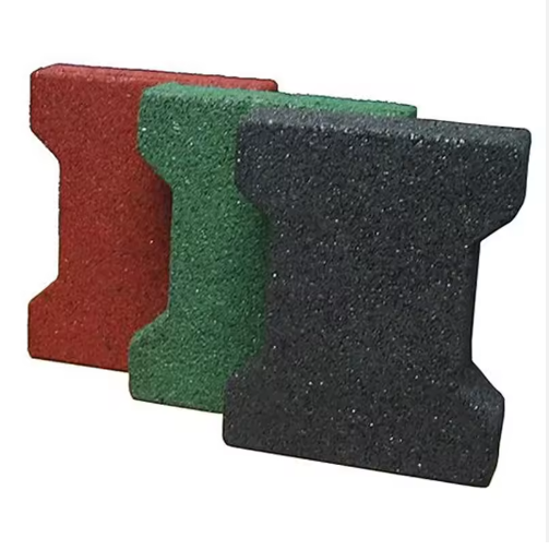 Revêtement de sol en caoutchouc SBR antidérapant pour écurie de chevaux, emboîtable, 200x160mm, 35mm