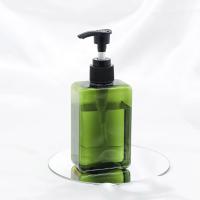 125 ml Retângulo verde liso com bomba preta para frasco de loção de shampoo