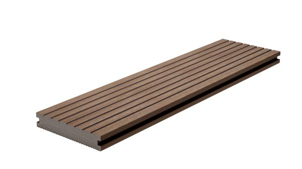 Outdoor 140x25 WPC Floor Decking Plastic Wood Plank Flooring Corrosion Resistance