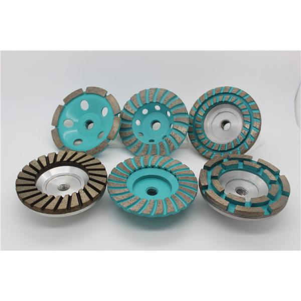 4 Concrete 1.9cm Hole Diamond Grinding Cup Wheel No 46 Grit 10cm Turbo