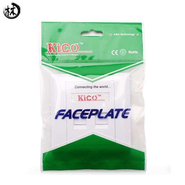 Factory Good Price Dual Type 86 Network Faceplate Wall Charger Outlet Power Supply Socket Keystone Jack Plate Panel RJ45 RJ11
