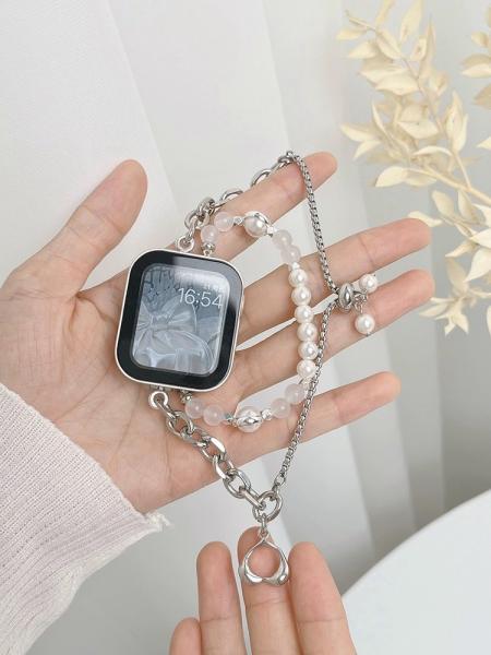Bandes de bijoux en acier inoxydable pour Apple Watch série 8 7 6 5 4 3 2